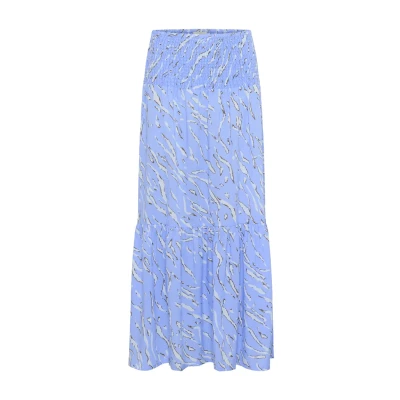 Abbildung von Kaffe Smock Maxirock, Damen, Größe: XS/S, Vista blue w nantucket aop