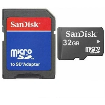 Abbildung von Trade Shop 32GB Micro SD SDHC Speicherkarte Karte Memory Card + Adapter für Samsung Galaxy A3 A5 2016 A7 A8 A9 Ace 4 Style Core 2 Grand 3 Prime J1 W2015 J5 J7 K Z Note 4g S Duos3