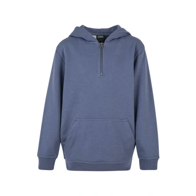 Abbildung von Urban Classics BOXY ZIP Hoody Kapuzenpullover für Kinder, Größe: 158/164, Vintageblue