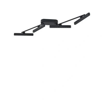 Abbildung von Lindby LED Strahler Eldrin, schwarz, 4 flg., Lichtpunkte