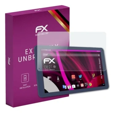 Abbildung von atFoliX Glasfolie kompatibel mit Archos 101c Copper Panzerfolie, 9H Hybrid Glass FX Schutzpanzer Folie