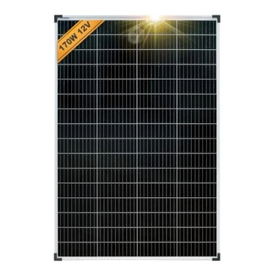 Abbildung von enjoy solar® Monokristallines Solar panel deal für Wohnmobil, Gartenhäuse, Boot (Mono 170W)