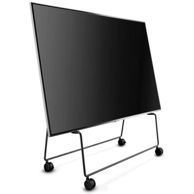 Abbildung von EVA SOLO Carry TV Ständer mit Rollen 92x81x38 cm Schwarz Fernsehständer schickem Design Einfach und schnell anpassbares Interieur Dänisches Black