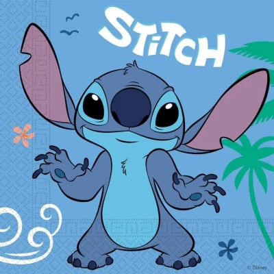 Abbildung von Stitch Servietten 33x33cm 20 Stück
