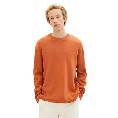 Abbildung von TOM Tailor Denim Sweatshirt, Herren, Größe: Small, Soft autumn rust