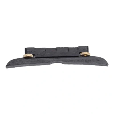 Abbildung von Mandoline Bridge, einstellbare Ebenholz Brücke Instrument DIY Ersatzteile