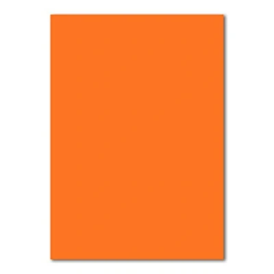 Abbildung von 100 DIN A4 Papierbogen Planobogen Orange 160 g/m² 21 x 29,7 cm Bastelbogen Ton Papier Fotokarton Bastel Karton FarbenFroh