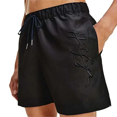 Abbildung von Tommy Hilfiger Medium Drawstring Badeshorts, Herren, Größe: Medium, Black