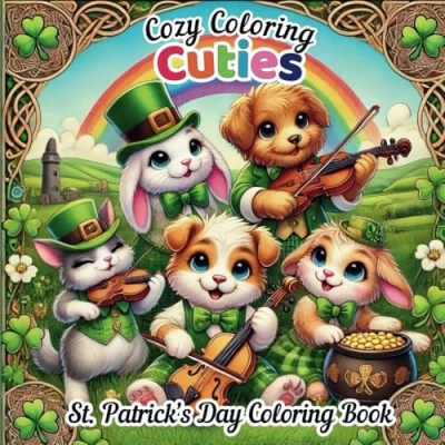 Abbildung von Cozy Coloring Cuties St. Patrick&#039;s Day Book: Relaxing Book for Adults (Cozy Holidays)