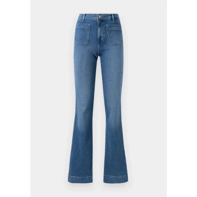 Abbildung von Wrangler Flared Jeans, Damen, Größe: 34x32, Blue denim