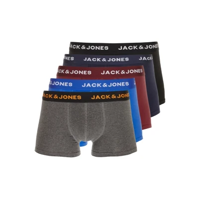 Abbildung von Jack &amp; Jones Jacblack Friday Trunks 5 PACK Panties, Herren, Größe: XL, Black/navy blazer/port royal/dgm/surf the web