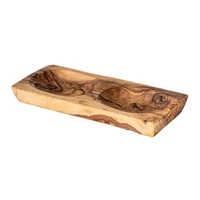 Abbildung von Olivenholz Schale ca. 23x10cm Dip Antipasti Küchendeko Unikat Holzschale Schälchen Natur Tischdeko Snackschale