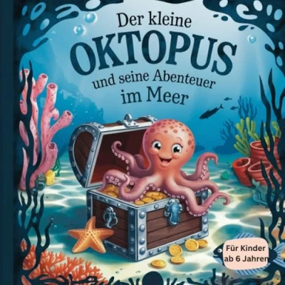 Abbildung von Der kleine Oktopus und seine Abenteuer im Meer Ein wässriges Ausmalvergnügen für Unterwasserforscher ab 6 Jahren