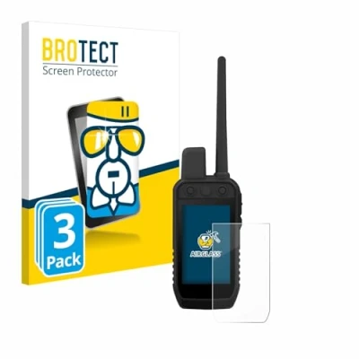 Abbildung von BROTECT Schutzglas für Garmin Alpha 300 K (3 Stück) Schutzfolie Panzer Folie Glas [Extrem Kratzfest 9H, Anti Fingerprint, Ultra Transparent]