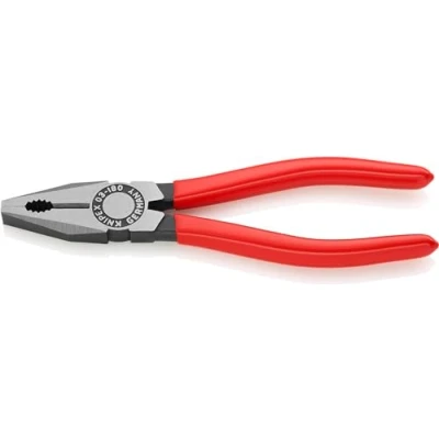 Abbildung von KNIPEX Kombizange mit Kunststoff überzogen schwarz atramentiert 160 mm 03 01 EAN