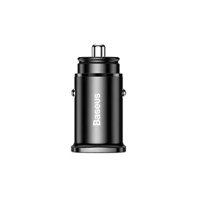 Abbildung von Baseus Square Metal Auto Ladegerät, USB C KFZ Ladegerät mit PD 3.0 Schnellladung für iPhone 12, 11, iPad Pro, Quick Charge 4+ samsung galaxy S20, S10 und S9, 30W Huawei CCALL AS01 note 5 rot
