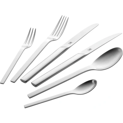 Abbildung von Zwilling Besteck Set &quot;Minimale&quot;, (Set, 72 tlg.), Edelstahl 18/10, mattiert, spülmaschinengeeignet, teilig