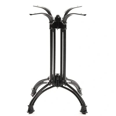 Abbildung von Dublino Bistro Tischgestell mit französischem Flair in Schwarz Premium PJ7020 Gusseisen Esstisch H 73 cm 20 kg Standfläche 45x45 max. Tischplattengröße 80x80 / Ø 100