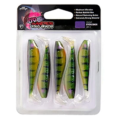 Abbildung von Fox Rage Zander Pro Shad Stickleback Ultra UV Packs 7,5cm 5pcs Gummifisch