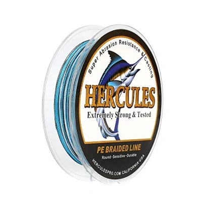 Abbildung von Hercules Super Cast 100m 2000m 109 2196 Yards Geflochtene Angelschnur 6lb 100lb Test für Salzwasser Süßwasser PE Geflecht Fischdraht Superline 4 Stränge