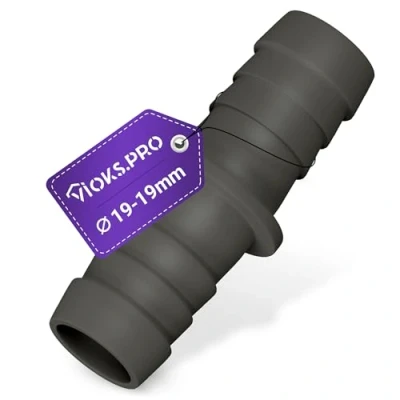 Abbildung von Viоks.pro Wasserschlauch Verbinder 17/17mmØ Ablaufschlauch Adapter für Waschmaschine &amp; Abwasserschlauch Spülmaschine, Abfluss