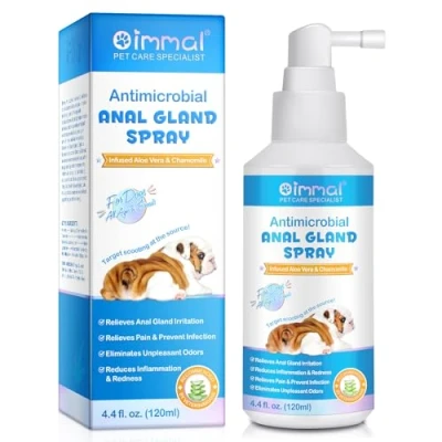 Abbildung von Onznoz Analdrüsen Spray Für Hunde 120 Ml, Antimikrobielles, Lindert Analdrüsenreizungen, Stoppt Juckreiz, Beseitigt Geruch, Beugt Infektionen Vor, Aller Altersgruppen Und Rassen