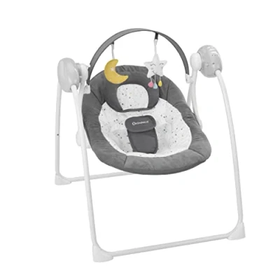Abbildung von Badabulle Komfort Moonlight elektrische Babywippe und Babyschaukel, mit 3 Schaukelgeschwindigkeiten, Timer 8 Melodien