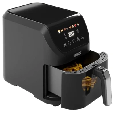 Abbildung von PRINCESS Heißluftfritteuse &quot;182240 Slim Airfryer 5L Platzsparendes Design Ölfrei 8 Programme&quot;, 1500 W, Fassungsvermögen 5 l
