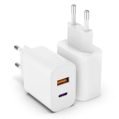 Abbildung von 20W USB C Adapter, 2er Pack iPhone ladegerät für 15 14 Plus Pro Max 13 12 11 SE, A+C PD 3.0 schnellladegerät, Ladestecker Power Adapter stecker Netzteil(Ohne Ladekabel)