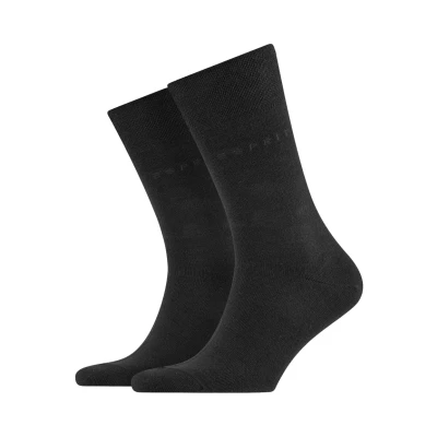 Abbildung von Esprit Basic EASY 2PACK UNI Socken, Herren, Größe: 43 46, Black (3000)