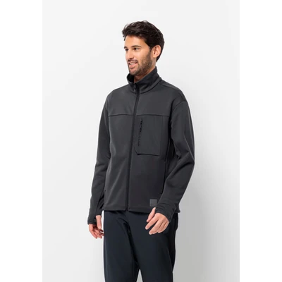 Abbildung von Jack Wolfskin BIKE Commute Fleecejacke, Herren, Größe: Large, Phantom