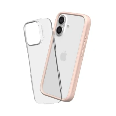Abbildung von RhinoShield Modulare Case kompatibel mit [iPhone 16] Mod NX Anpassbare &amp; stoßdämpfende Schutzhülle im schlanken Design 3.5 Meter Fallschutz Samtrosa