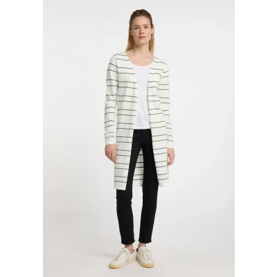 Abbildung von DREIMASTER Maritime Damen Strickjacke M/L / Off White Olive 50% Viskose 28% Polyester 22% Nylon