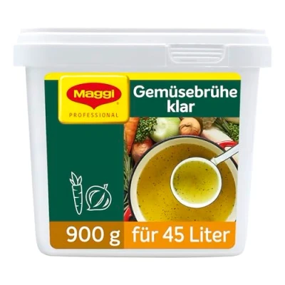 Abbildung von Maggi Klare Gemüsebrühe, vegan, 1er Pack (1 x 900g Gastro Box)
