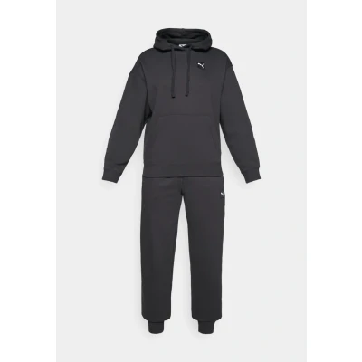 Abbildung von Puma Loungewear SUIT Comfort SET Jogginghose, Damen, Größe: Large, Black