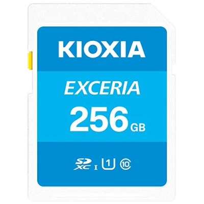Abbildung von SD MicroSD Card 256GB Kioxia Exceria, LMEX1L256GG2, Blue