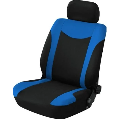 Abbildung von Uranus Einzelsitzbezug für Vordersitze Schwarz und Blau passend alle Autos auch Sitze mit Armlehnen