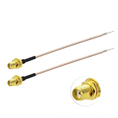 Abbildung von Eightwood SMA Kabel RG178 6inch 15cm Buchse DIY Externe Antenne 2 Stücke für Homematic CCU3 CCU2 Raspberry Pi 4G LTE Wireless MEHRWEG