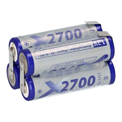 Abbildung von Akkupack 4,8V 2700mAh F2x2 Würfel Zelle AA LF Z Form, Akku, Batterie