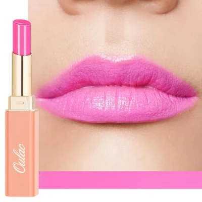 Abbildung von Oulac 2 in1 Lippenstift und Lip Balm, Saftiger Glänzender Lippenpflege Lippenstift, Geschmeidige Hydratisierte Lippen, Glänzendes Finish für Trockene &amp; Rissige Vegan (15) Girl&#039;s Power