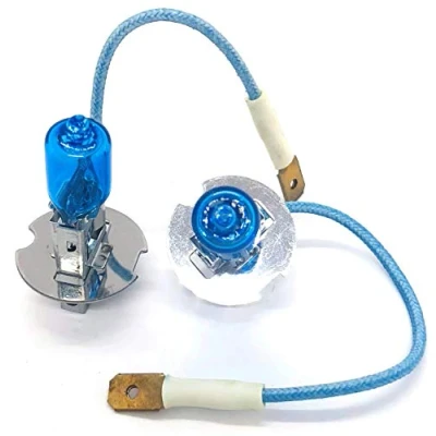 Abbildung von Blue Vision Optik 2x Stück H3 55W PK22s 12V Auto Halogen Lampen Faltschachtel E Prüfzeichen