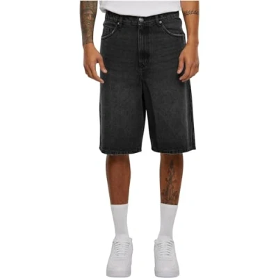 Abbildung von Urban Classics Heavy Jeans Shorts, Herren, Größe: W30, Black washed