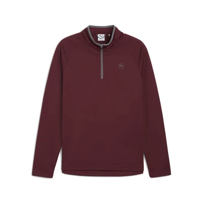 Abbildung von Puma Waffle Fleecetop Mit Reißverschluss bis zum Hals Herren Plain Ruby Shimmer Größe: S