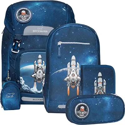 Abbildung von Beckmann of Norway Classic SET Space Mission Schulranzen für Kinder, Größe: One Size, Blue