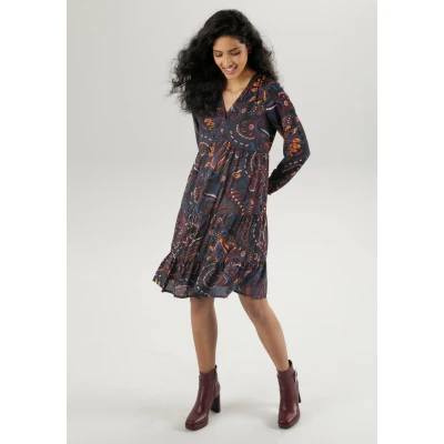 Abbildung von Aniston CASUAL Tunikakleid, mit extravagantem Paisley Druck NEUE KOLLEKTION
