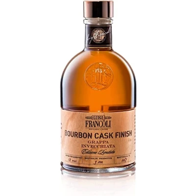 Abbildung von Luigi Francoli &quot;Grappa BOURBON Cask Finish&quot; 50cl. 40% vol. …