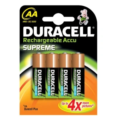 Abbildung von Duracell Pre Charged Wiederaufladbare AA Batterien 2400 mAh