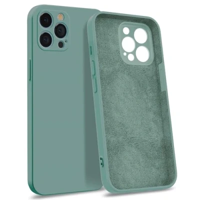 Abbildung von MyGadget Hülle für iPhone 12 Pro [ 4 Layer Struktur Schutzhülle ] Gummierte Handyhülle mit Soft Inlay &amp; Hardcase Cover außen Petrol