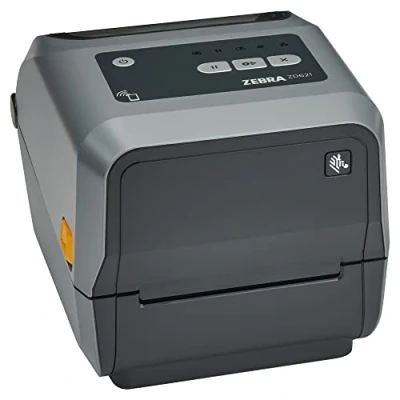 Abbildung von Zebra ZD621t Drucker mit Cutter 203 DPI Thermodirekt, Thermotransfer 104 mm max. Druckbreite, BTLE, LAN, USB, USB Host, seriell (RS 232) Schnittstellen (ZD6A042 32EF00EZ)