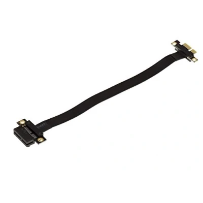 Abbildung von KALEA INFORMATIQUE Riser Erweiterungsmatte für PCI Express x1 Anschluss zu PCIe mit 3.0 kompatiblen, geschirmten, flexiblen Flachbandkabeln. Gesamtlänge 23cm